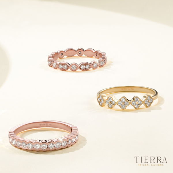 Nhẫn kim cương nữ Eternity rực rỡ và lấp lánh